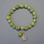 Jadeite Faceted Bead Bracelet, Diameter 10-8mm+-, Length 18cm Stretch