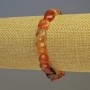 Carnelian Bracelet, tumbled beads diameter 10x8mm+/-, length 18cm, stretch