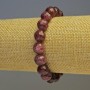 Tourmaline Rubellite Faceted Bead Bracelet, Diameter 10mm+-, Length 18cm Stretch