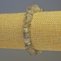 Labradorite Bracelet, natural stone chips, diameter 8x2mm+/-, length 18cm (stretch)