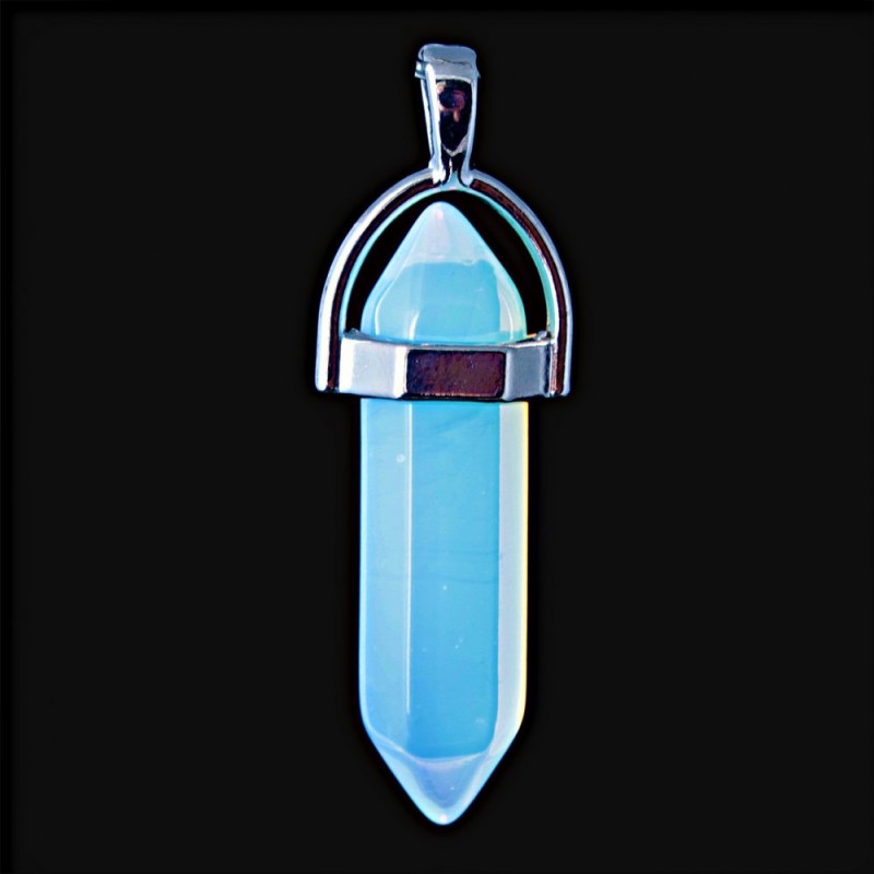 Hexagon Pendant with Moonstone 4cm