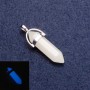 Onyx Pendant, Glow-in-the-Dark, Hexagon "Blue Glow"
