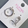 Xuping Earrings 7x17mm Rhodium
