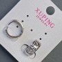 Xuping Earrings 15x6mm Rhodium