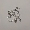 Findings Pendant Treble Clef "Silver", Diameter 19x6mm +/-, Hole 2.2mm +/-, Pack 20g (+/-) ~39+/-pcs