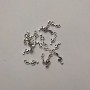 Findings Pendant Treble Clef "Silver", Diameter 19x6mm +/-, Hole 2.2mm +/-, Pack 20g (+/-) ~39+/-pcs