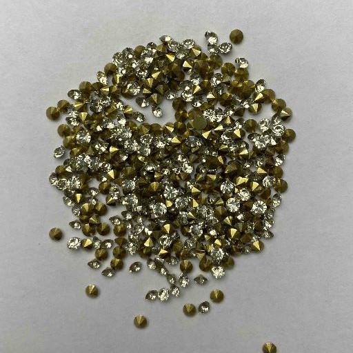 Rhinestones White, Diameter 3mm (+/-), Pack 3g (+/-)