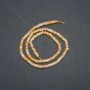 Natural Agate Stone Strand Faceted Rondelle, Diameter 4x2.5mm, Length 39cm+