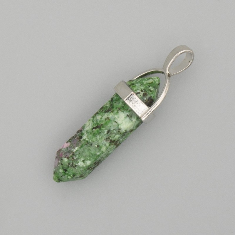 Zoisite Hexagon Pendant 40mm+