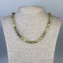 Grossular (Green Garnet) Necklace, smooth bead 7mm+/-, length 50cm+