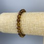 Amber Bracelet, Smooth Round Beads 6mm+/-, Length 18cm+/- Stretch