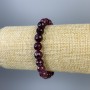 Rubellite Tourmaline Bracelet, Faceted Bead 8mm+/-, Length 18cm+/- Stretch