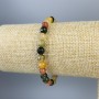 Bracelet Assorted Faceted Bead 6mm+/-, length 18cm+/- stretch