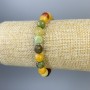 Bracelet Assorted Faceted Bead 8mm+/-, length 18cm+/- stretch
