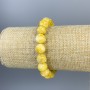 Bracelet Jadeite Faceted Bead 10mm+/-, length 18cm+/- stretch