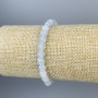 Aquamarine Bracelet, faceted bead, diameter 6mm+/-, length 18cm+/- stretch