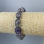 Bracelet Fluorite Tumbled, diameter 17x13mm+/-, length 18cm+/- stretch