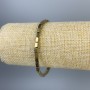 Hematite Bracelet, Rectangle, Gold Colour, Diameter 5x3mm+/-, Length 18cm+/- Stretch