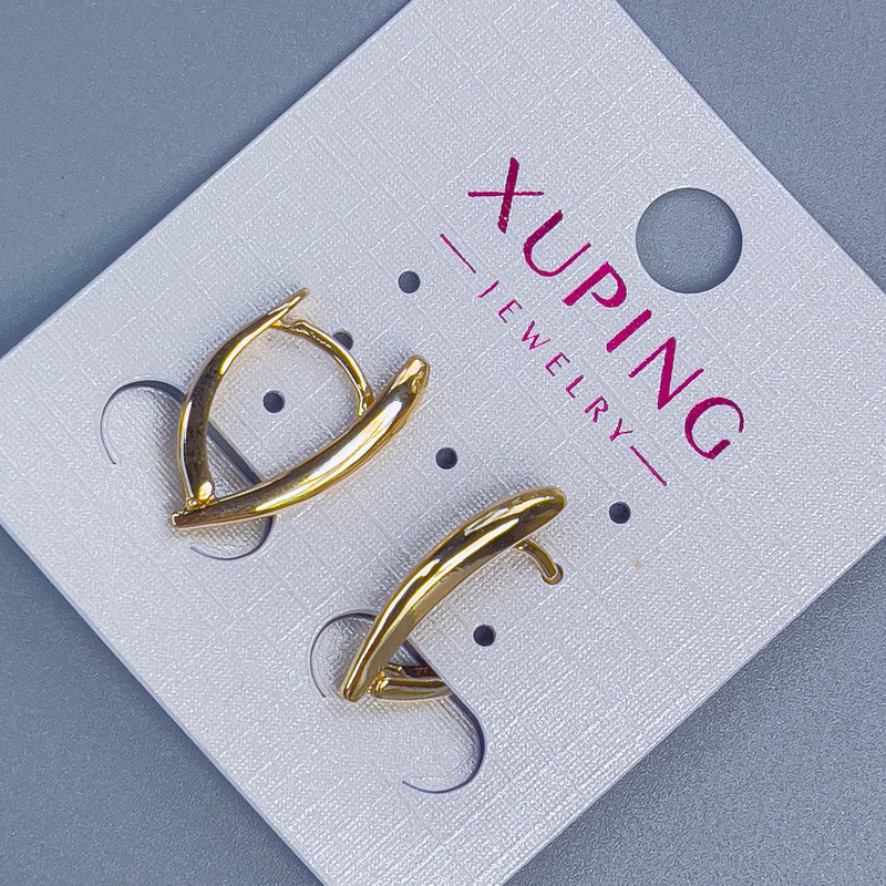 Xuping Earrings 19x2.5mm+/- Gold-Plated 18K