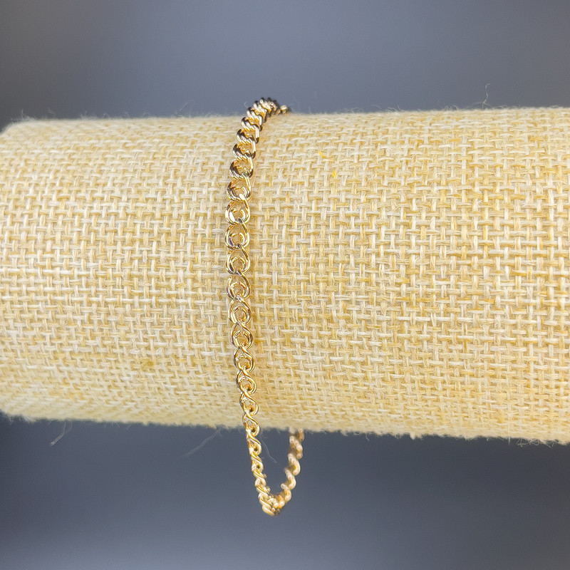 Xuping Bracelet, 18K Gold Plating, Length 19cm, Thickness 1.6mm+