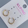 Xuping Double Ear Cuff, 18K Gold-Plated, 11x7mm+