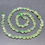 Prehnite Beads on Thread, Tumbled, Diameter 7x5mm+-, Length 41cm+
