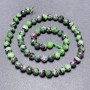Zoisite Beads on Thread, Faceted Ball, Diameter 6mm+/-, Length 39cm+