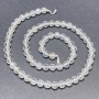 Rock Crystal with Topaz Beads on Thread, Faceted Round, Diameter 6mm+-, Length 39cm+