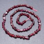 Garnet Beads on Thread, Tumbled, Diameter 5x4mm+/-, Length 40cm+