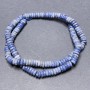 Sodalite Beads on Thread, Rondelle, Diameter 6x2mm+/-, Length 39cm+