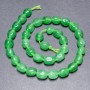 Jade (Synthetic) Beads on Thread, Tumbled, Diameter 10x7mm+-, Length 38cm+