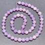 Lepidolite Beads on Thread, Faceted Ball, Diameter 6mm+/-, Length 36cm