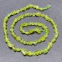 Chrysolite Beads on Thread, Tumbled, Diameter 6x4mm+-, Length 40cm+