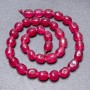 Synthetic Tourmaline Beads on Thread, Tumbled, Diameter 10x8mm+-, Length 38cm+