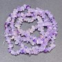 Amethyst Beads on Fishing Line, Natural Stone Chips, Diameter 9x5mm+-, Length 80cm+