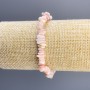 Pink Opal Bracelet, Chips, Diameter 8x3mm+/-, Length 18cm, Stretch