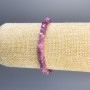 Tourmaline Bracelet Faceted Cube, Diameter 5mm+/-, Length 18cm Stretch