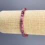 Tourmaline Bracelet, Faceted Cube, Diameter 5mm+-, Length 18cm Stretch