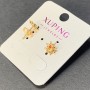 Xuping Stud Earrings with Red Crystal 9mm+- 18K Gold Plating