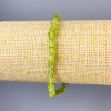 Chrysolite Bracelet, Raw Stone, diameter 5x5mm+/-, length 18cm+/- stretch