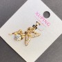 Xuping Fairy Pendant with White Rhinestones, diameter 17mm+/-, length 30mm+/- 18K gold plated