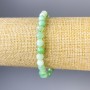 Emerald Faceted Bead Bracelet, diameter 6mm+/-, length 18cm+/- stretch