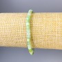 Bracelet Chrysoprase faceted cube, diameter 4x4mm+-, length 18cm+- stretch