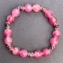 Tourmaline Faceted Bead Bracelet, diameter 10mm+/-, diameter 6mm+/-, length 18cm+/- stretch