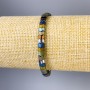 Bracelet, Hematite, snake chain, diameter 5x3mm, length 18cm, stretch