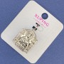 Xuping Icon Pendant, diameter 19mm+/-, length 30mm+/- rhodium