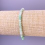 Emerald Faceted Cube Bracelet, diameter 4x4mm+/-, length 18cm+/- stretch