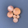 Accent Brooch Pendant Pink Cat's Eye Gold-Tone Metal 33x43mm+