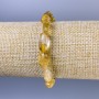 Citrine Bracelet, Natural Stone, Tumbled, Diameter 10-14x6-8mm+-, Length 18cm+- Stretch