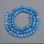 Apatite Natural Stone Beads, Faceted Cube, Diameter 5.5x5.5mm+-, Length 37cm+